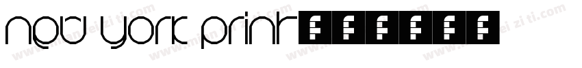 New York Print字体转换